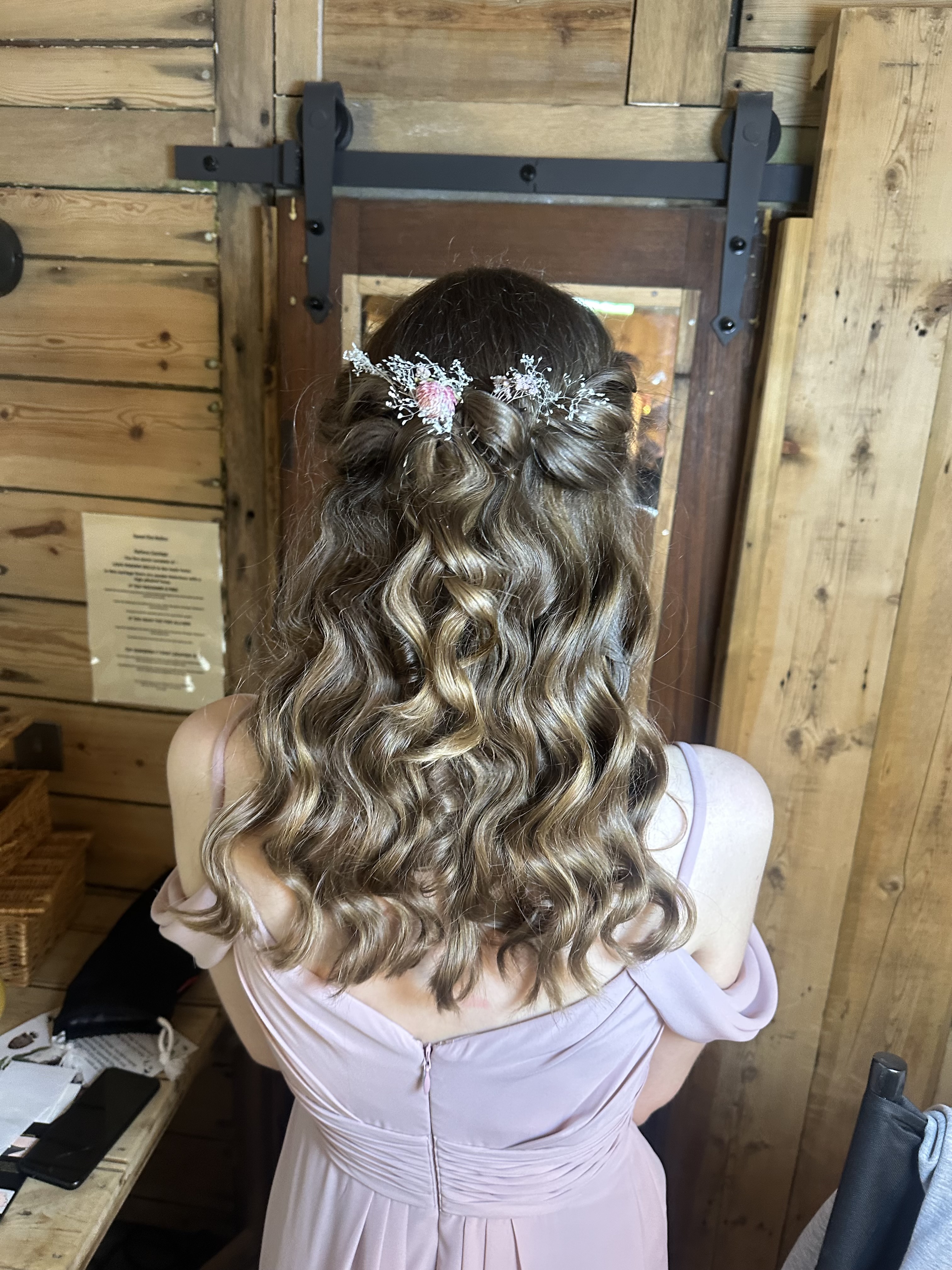 Beautiful bridal hair and makeup styling